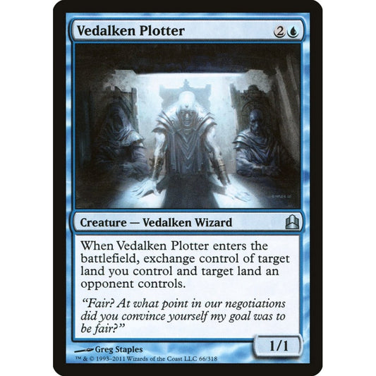 Vedalken Plotter uncommon 66 Magic the Gathering Commander 2011