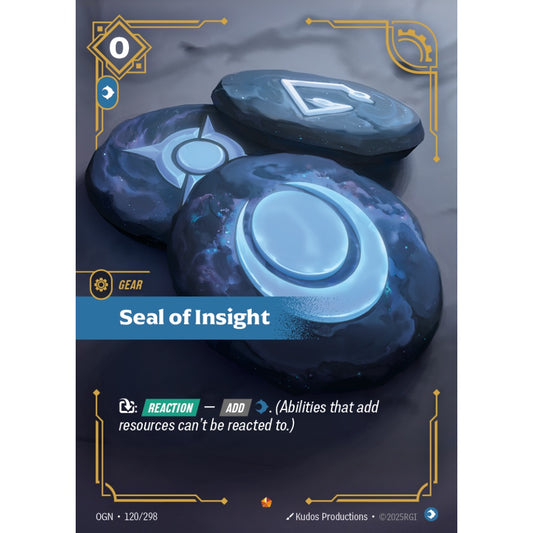Seal of Insight OGN-120/298 Riftbound Card Game Origins Epic
