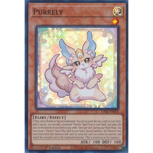 Purrely RA02-EN018 Platinum Platinum Secret Rare Yu-Gi-Oh 25th Anniversary Rarity Collection II in Art