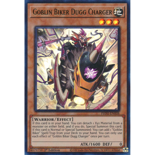 Goblin Biker Dugg Charger MP25-EN051 Prismatic Prismatic Secret Rare Yu-Gi-Oh 2025 Mega-Pack Tin in Art