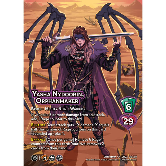Yasha Nydoorin, Orphanmaker, 20/211, CR02, Universus, Critical Role: Heroes Of Exandria, Character, CH