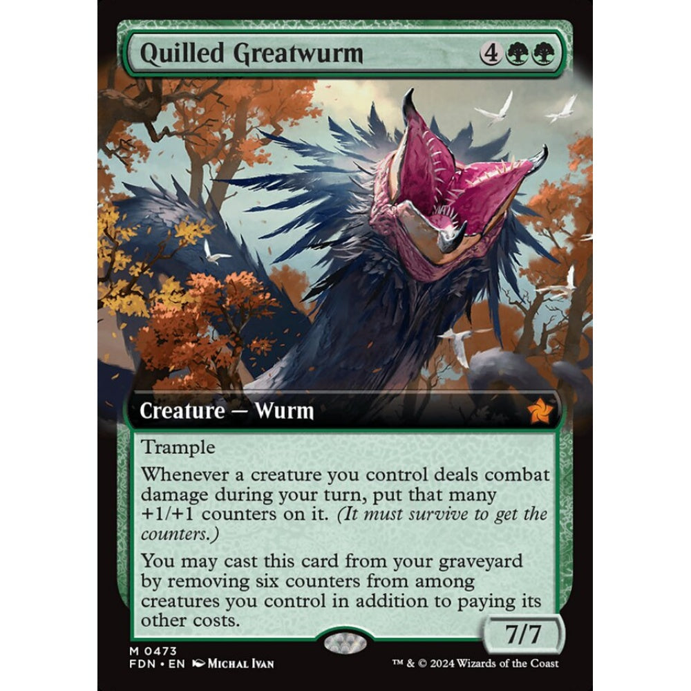 Quilled Greatwurm, 473, mythic, Magic: The Gathering, Foundations