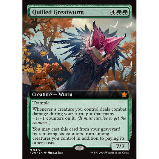 Quilled Greatwurm, 473, mythic, Magic: The Gathering, Foundations