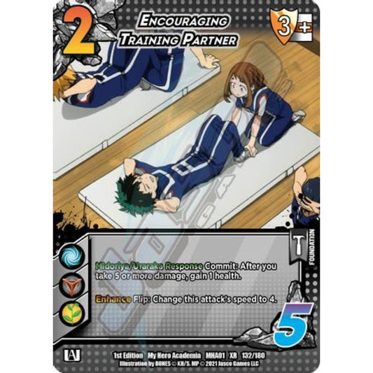 Encouraging Training Partner, 132/180, XR, UniVersus, MHA01 My Hero Academia