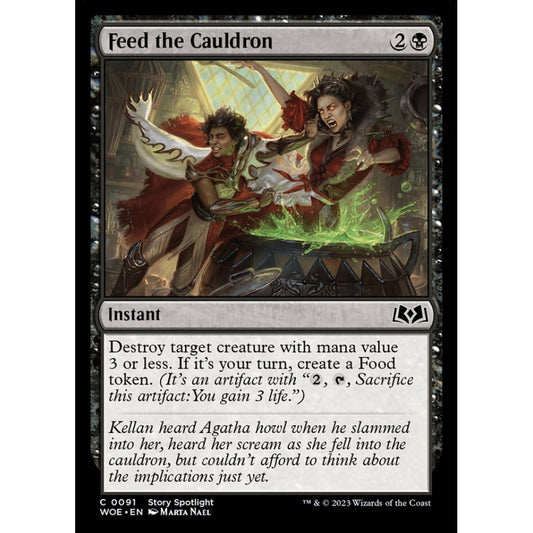 Feed the Cauldron, common, 91, Magic the Gathering, Wilds of Eldraine