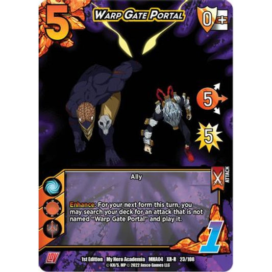 Warp Gate Portal, 023/108, XR-R, UniVersus, MHA04 League of Villains