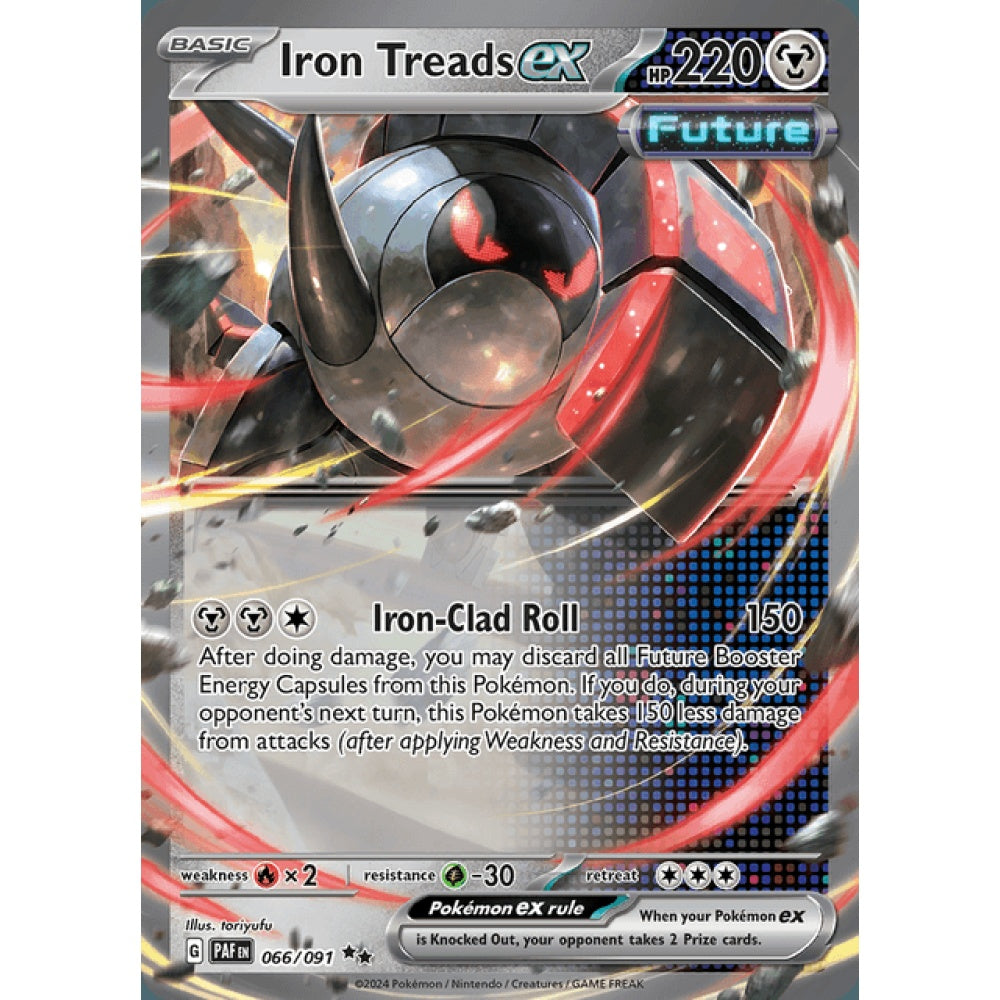 Iron Treads ex Double Rare 066/091 Pokemon Card Game Paldean Fates