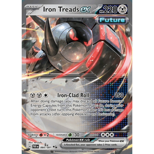 Iron Treads ex Double Rare 066/091 Pokemon Card Game Paldean Fates