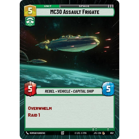 MC30 Assault Frigate, C, JTL 852) Hyperspace Foil, Star Wars Unlimited