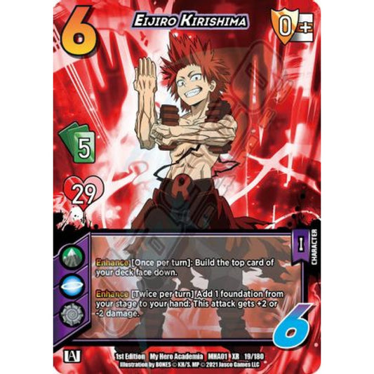 Eijiro Kirishima, 19/180, XR, UniVersus, MHA01 My Hero Academia