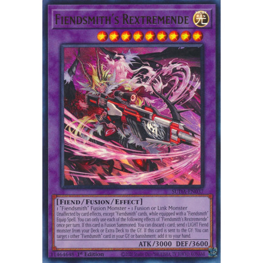 Fiendsmith's Rextremende SUDA-EN037 Ultra Ultra Rare Yu-Gi-Oh Supreme Darkness in Art