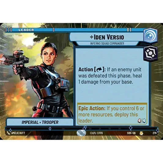 Iden Versio, 270, R, Star Wars Unlimited, Sparks Of Rebellion