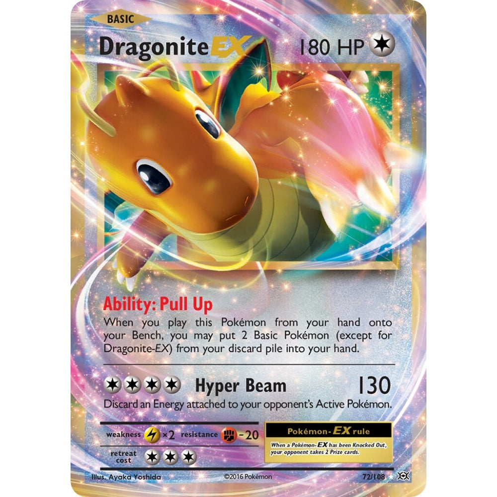 Dragonite-EX Rare Holo EX 72/108 Pokemon Card Game Evolutions