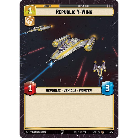Republic Y-Wing, C, JTL 474) Hyperspace, Star Wars Unlimited