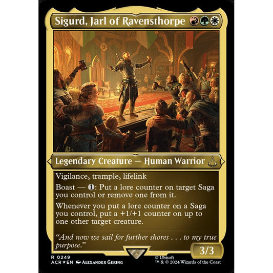 Sigurd, Jarl of Ravensthorpe rare 249 Magic the Gathering Assassin's Creed