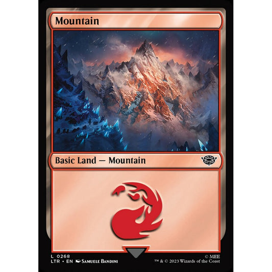 Mountain, common, 268, Magic the Gathering, The Lord of the Rings: Tales of Middle-earth
