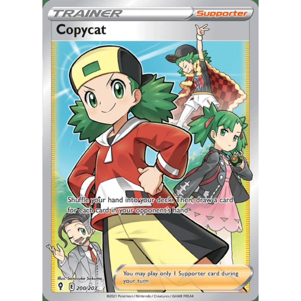 Copycat Full Art 200/203 Pokemon Card Game Evolving Skies