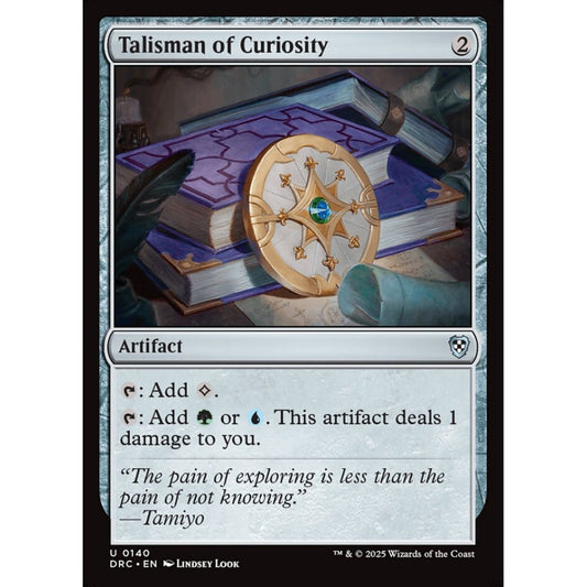 Talisman of Curiosity, 140, uncommon, Magic: The Gathering, Aetherdrift Commander
