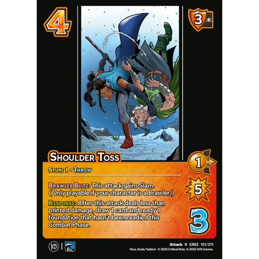 Shoulder Toss, 151/211, CR02, Universus, Critical Role: Heroes Of Exandria, Attack, R