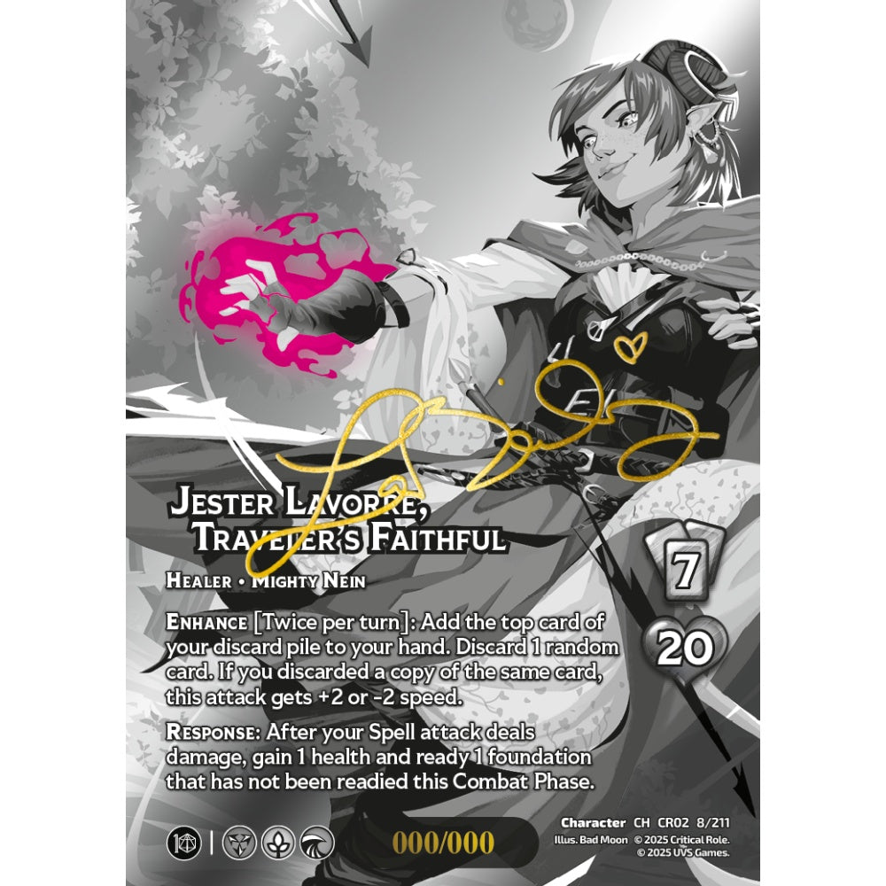 Jester Lavorre, Traveler’s Faithful, 8/211, CR02, Universus, Critical Role: Heroes Of Exandria, Character, CH-CR