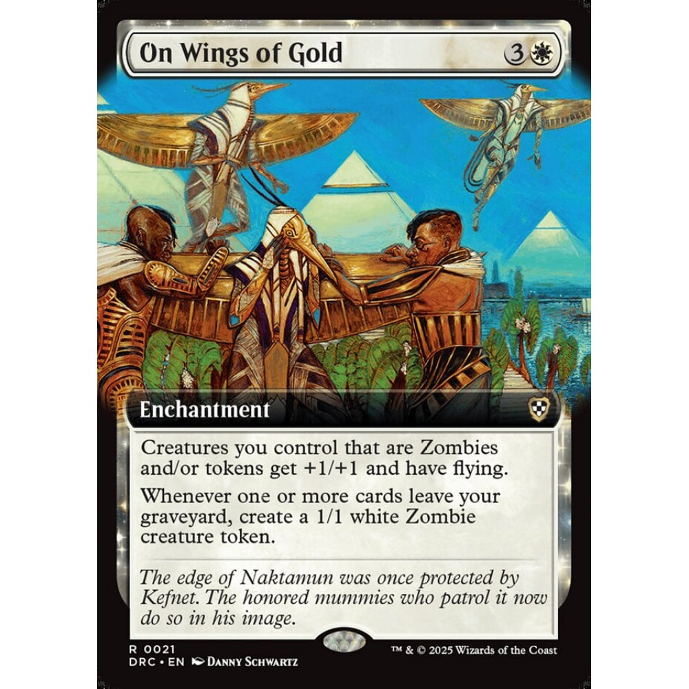 On Wings of Gold, 21, rare, Magic: The Gathering, Aetherdrift Commander