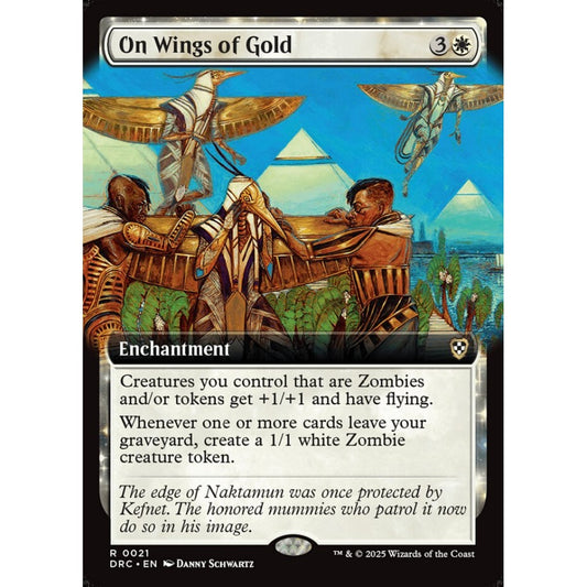 On Wings of Gold, 21, rare, Magic: The Gathering, Aetherdrift Commander