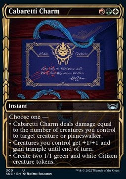 Cabaretti Charm (V.1) - Streets of New Capenna: Extras (Uncommon) [XSNC-300]