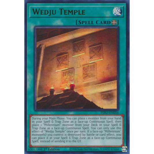 Wedju Temple INFO-EN054 Ultra Ultra Rare Yu-Gi-Oh The Infinite Forbidden in Art