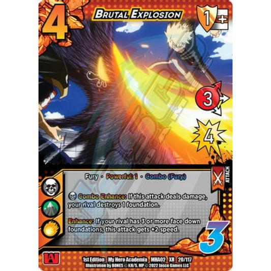 Brutal Explosion, 20/117, XR, UniVersus, MHA02 Crimson Rampage