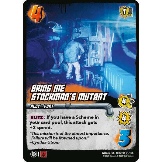 Bring Me Stockman's Mutant 81/186 TMNT01 Universus Teenage Mutant Ninja Turtles Attack UC