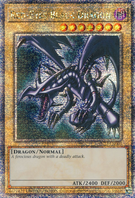 Red-Eyes Black Dragon TN23-EN003 QCR Quarter Century Secret Rare Yu-Gi-Oh 25th Anniversary Tin: Dueling Heroes in Art
