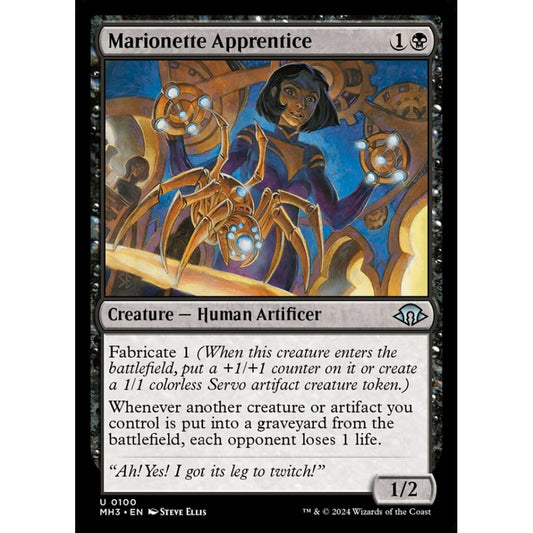 Marionette Apprentice, 100, uncommon, Magic: The Gathering, Modern Horizons 3