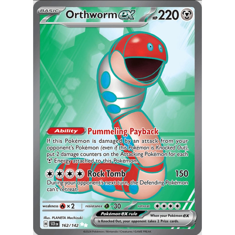 Orthworm ex, 162/142, Ultra Rare, Pokemon, Stellar Crown