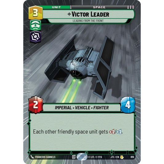 Victor Leader, R, JTL 819) Hyperspace Foil, Star Wars Unlimited