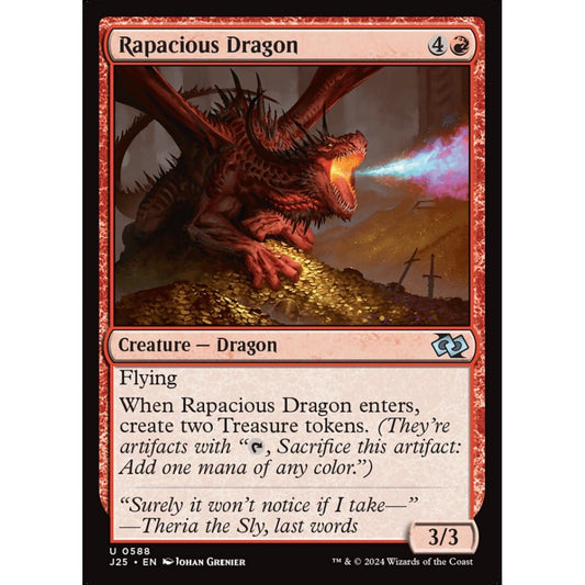 Rapacious Dragon, 588, uncommon, Magic: The Gathering, Foundations Jumpstart