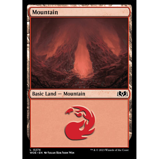 Mountain, common, 274, Magic the Gathering, Wilds of Eldraine