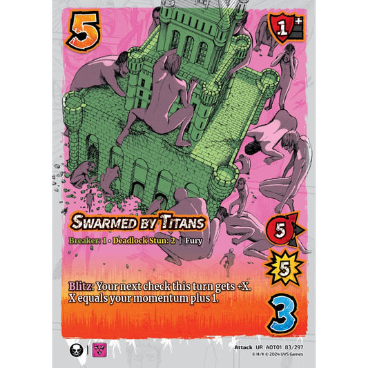 Swarmed by Titans, 83/297, UR, UniVersus, Attack on Titan: Battle for Humanity