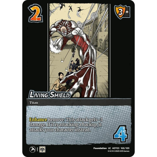 Living Shield 168/189 AOT03 Universus Attack on Titan: Apocalypse Foundation UC
