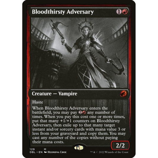 Bloodthirsty Adversary mythic 129 Magic the Gathering Innistrad: Double Feature