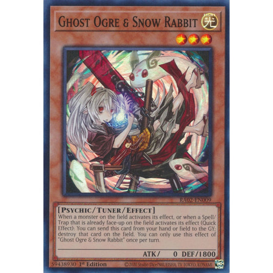 Ghost Ogre & Snow Rabbit RA02-EN009 QCR Quarter Century Secret Rare Yu-Gi-Oh 25th Anniversary Rarity Collection II in Alt-Art Art