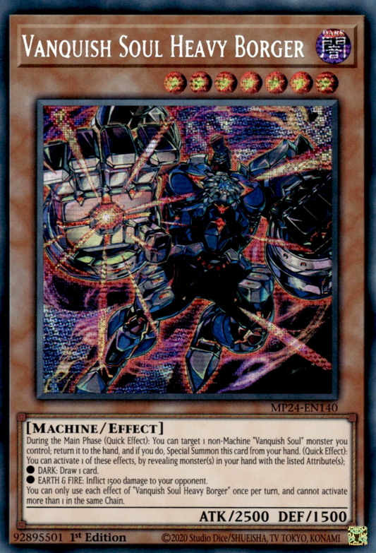 Vanquish Soul Heavy Borger WISU-EN018 Ultra Ultra Rare Yu-Gi-Oh Wild Survivors in Art