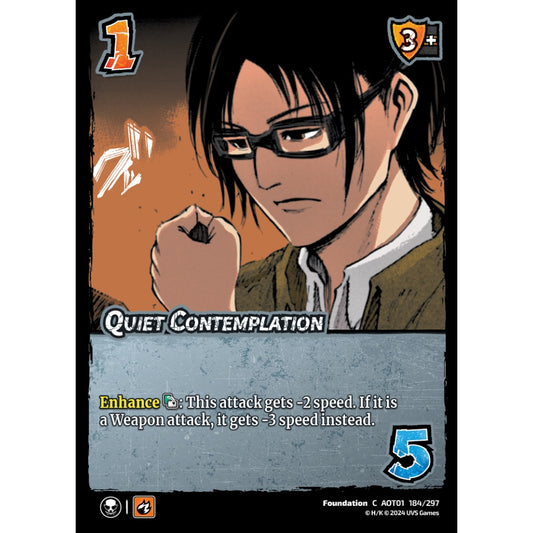 Quiet Contemplation, 184/297, C, UniVersus, Attack on Titan: Battle for Humanity