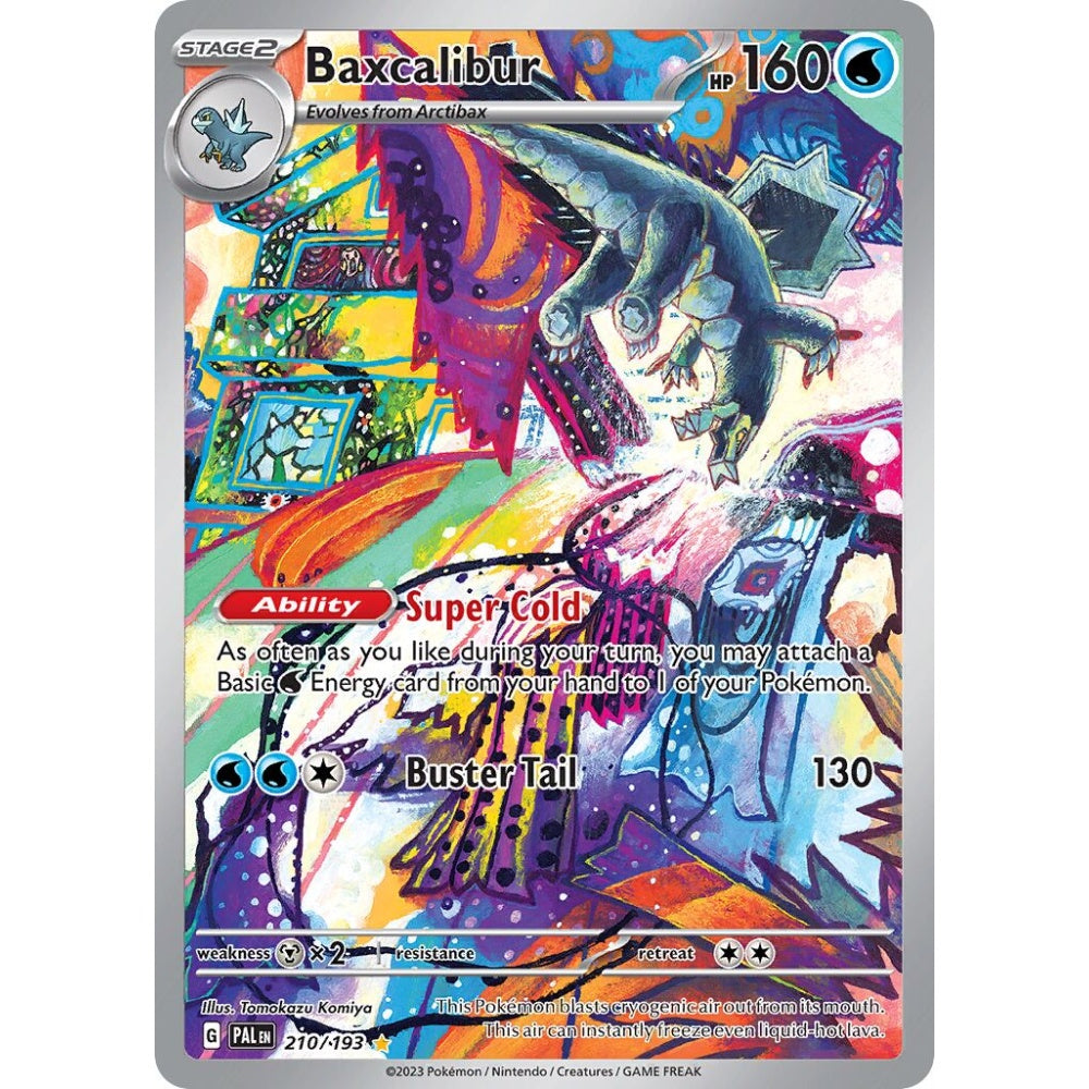 Baxcalibur Illustration Rare 210/193 Pokemon Card Game Paldea Evolved