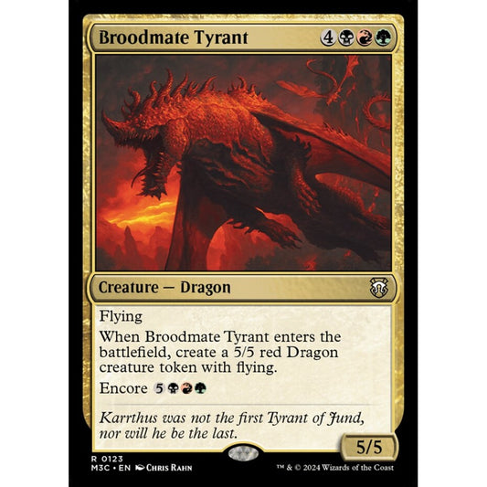 Broodmate Tyrant, 123, rare, Magic: The Gathering, Modern Horizons 3