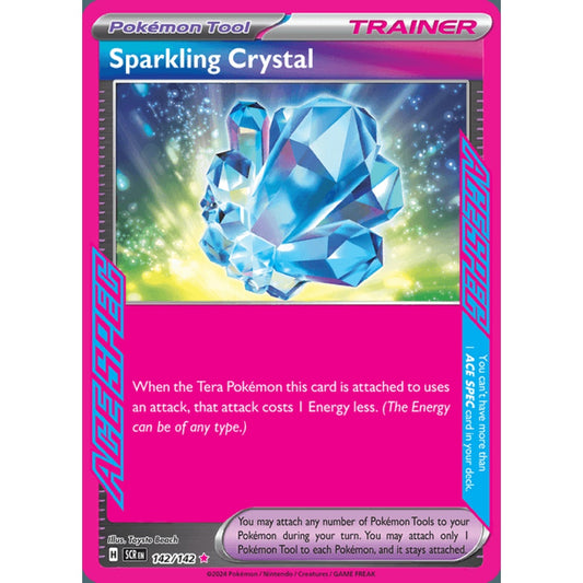 Sparkling Crystal ACE Spec 142/142 Pokemon Card Game Stellar Crown