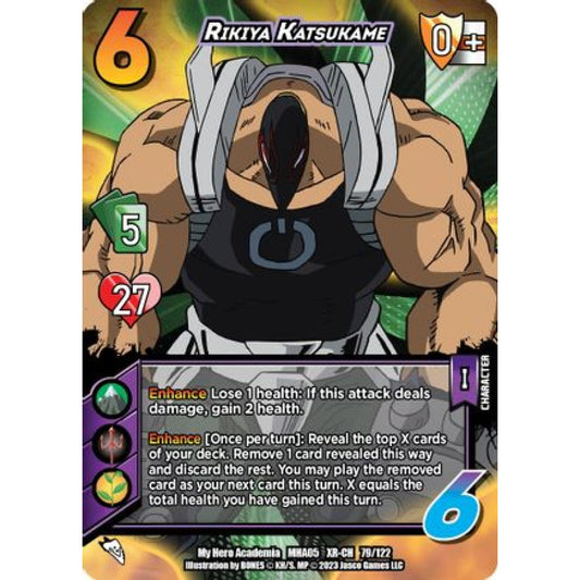 Rikiya Katsukame, 79/122, XR-CH, UniVersus, MHA05 Undaunted Raid