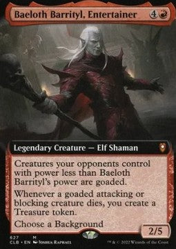Baeloth Barrityl, Entertainer (V.2) - Commander Legends: Battle for Baldur's Gate: Extras (Mythic) [XCLB-627]