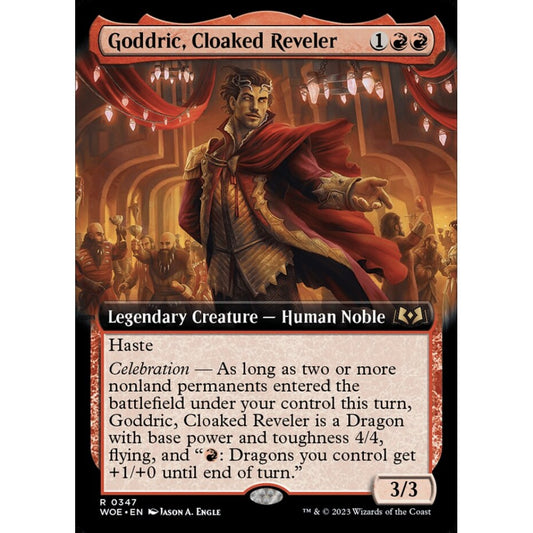 Goddric, Cloaked Reveler, rare, 347, Magic the Gathering, Wilds of Eldraine