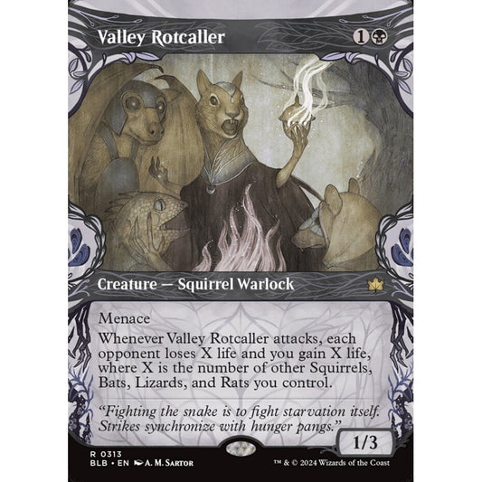 Valley Rotcaller, 313, rare, Magic: The Gathering, Bloomburrow