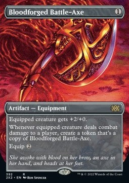 Bloodforged Battle-Axe (V.1) - Double Masters 2022: Extras (Rare) [X2X2-392]